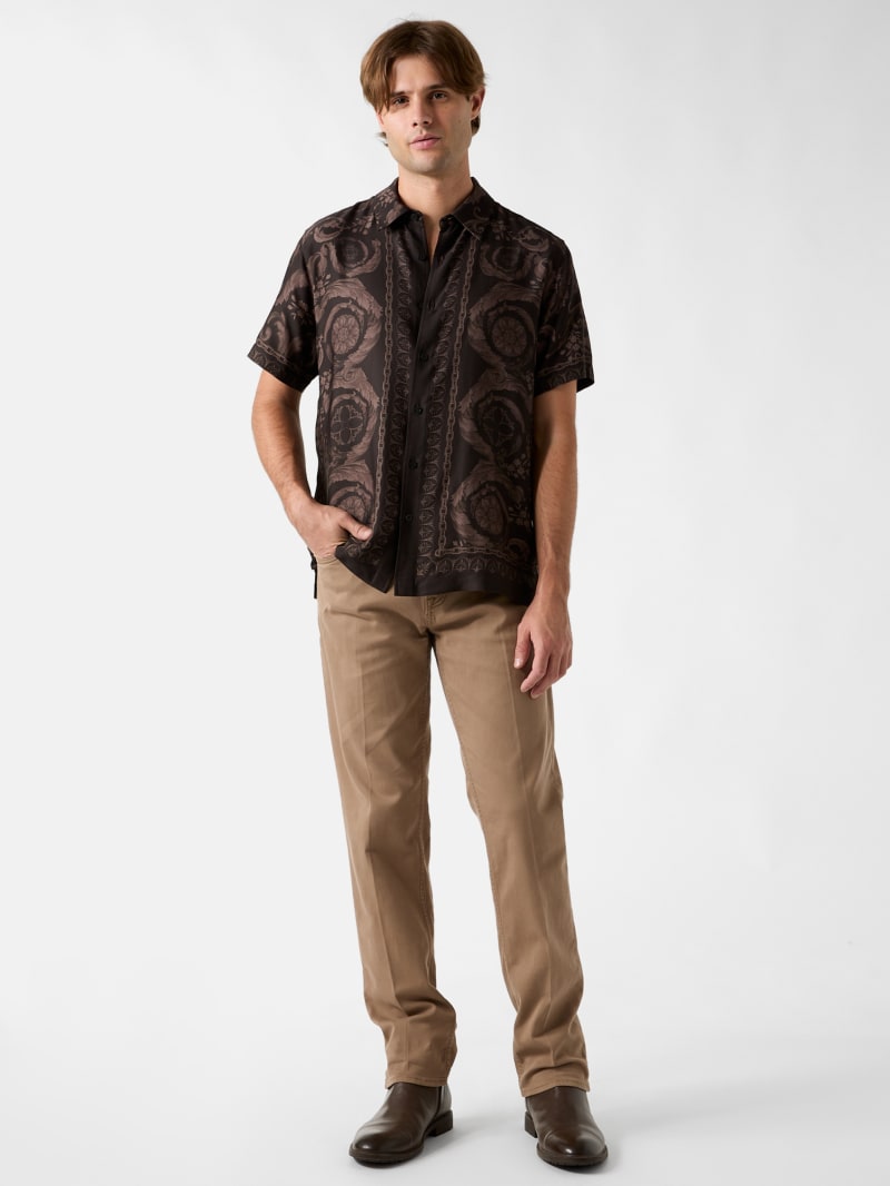 Baroque Border Print Shirt