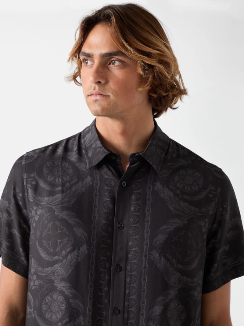 Baroque Border Print Shirt
