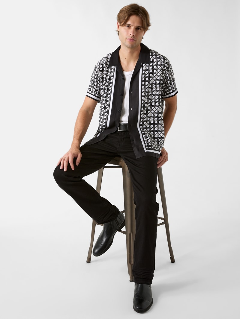 Basketweave Border Shirt