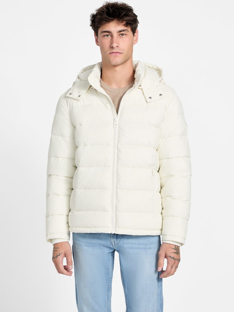 Glacier Matte Nylon Puffer Jacket · Guess