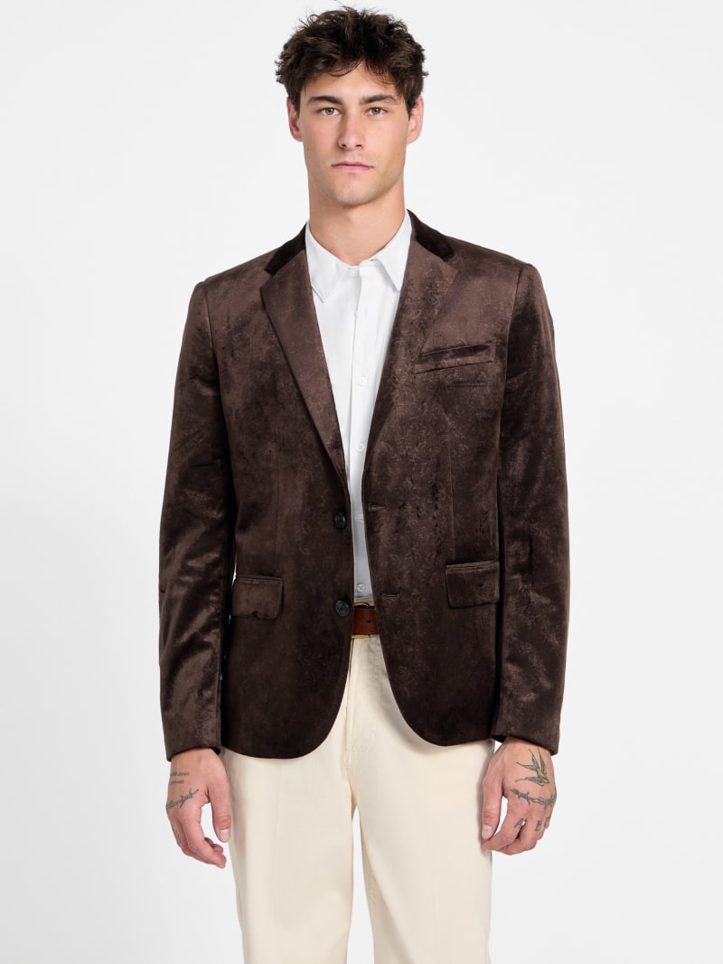 Eco Fulham Embossed Velvet Blazer