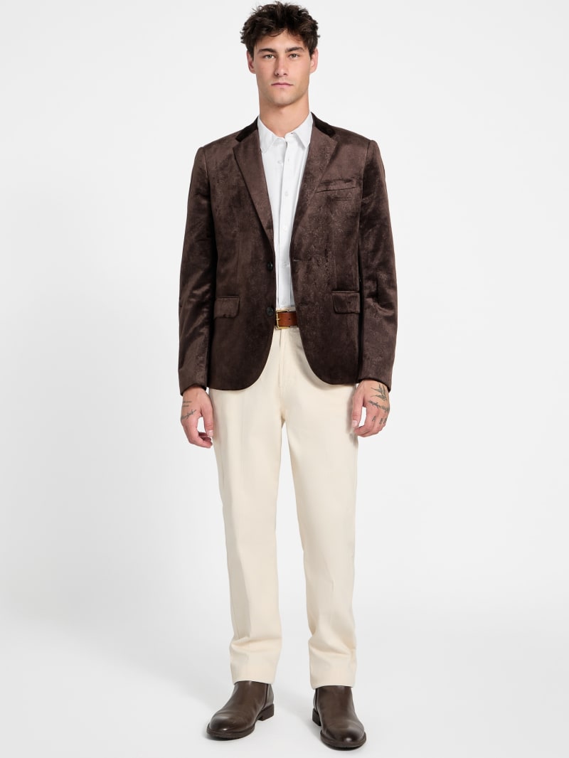 Eco Fulham Embossed Velvet Blazer