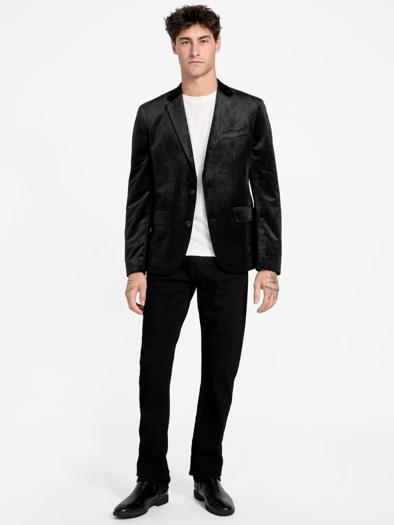 Eco Fulham Embossed Velvet Blazer - thumbnail 2