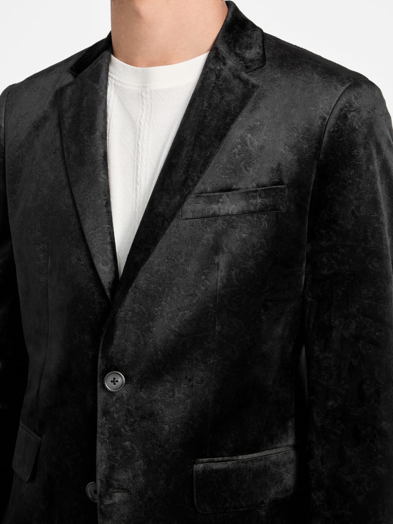 Eco Fulham Embossed Velvet Blazer - thumbnail 3