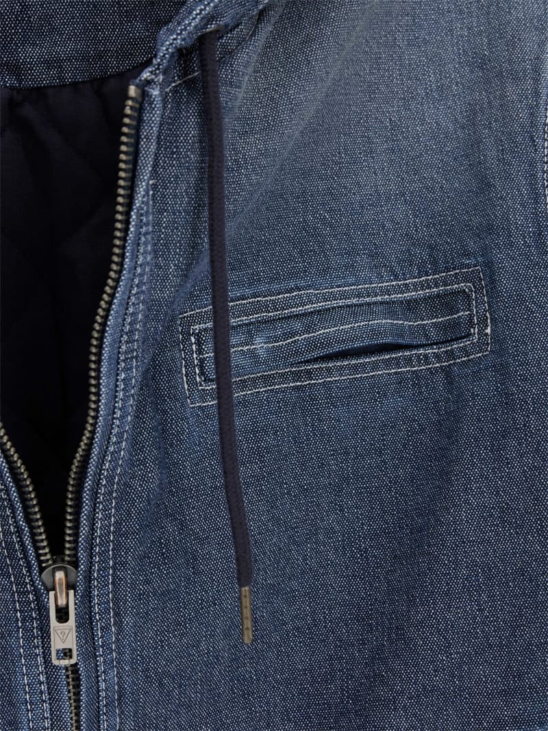 GUESS Originals Hooded Denim Jacket Men | GUESS Jeans®