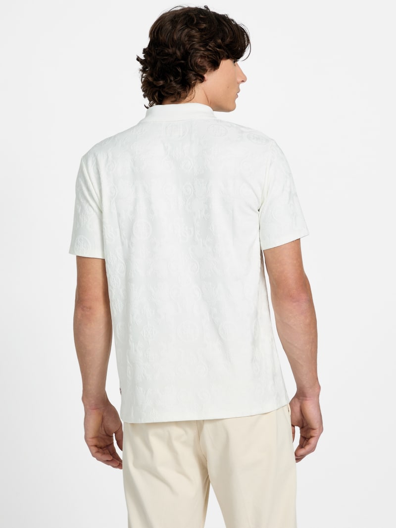Eco Tonal Jacquard Polo