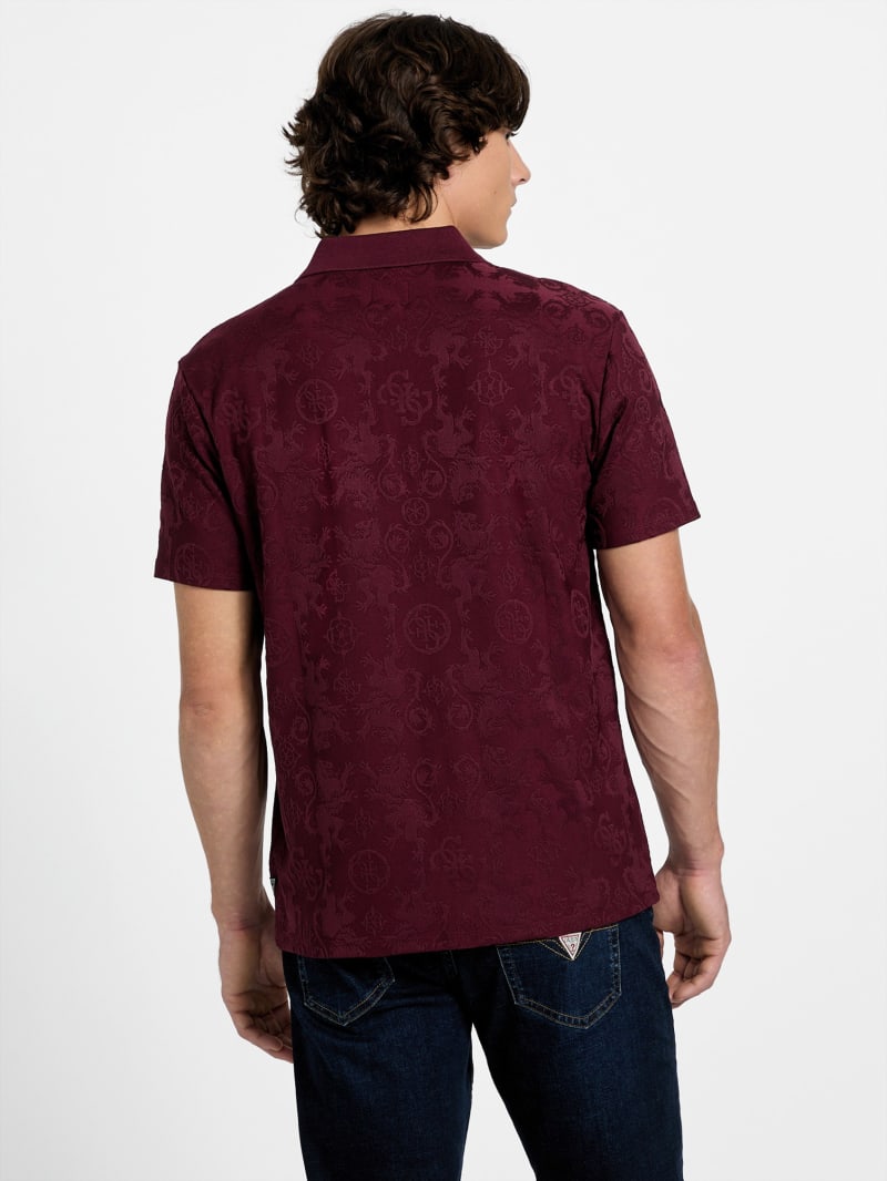 Eco Tonal Jacquard Polo