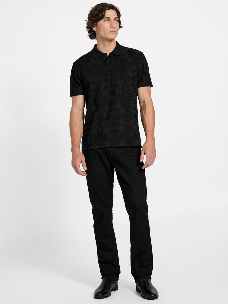 GUESS® Eco Tonal Jacquard Polo
