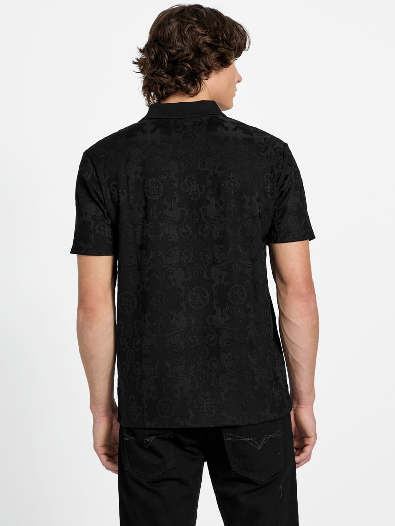 GUESS® Eco Tonal Jacquard Polo
