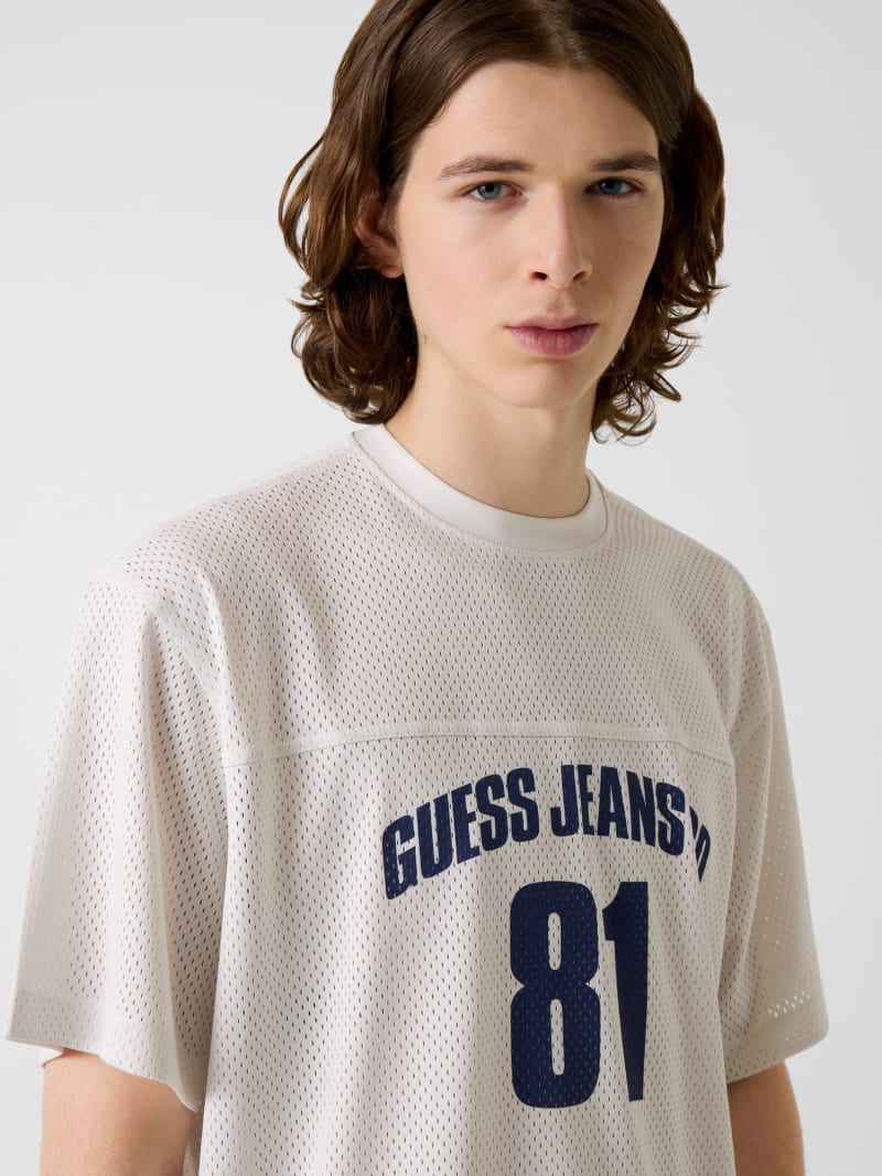 Boxy Crop Mesh Jersey Men | GUESS Jeans®