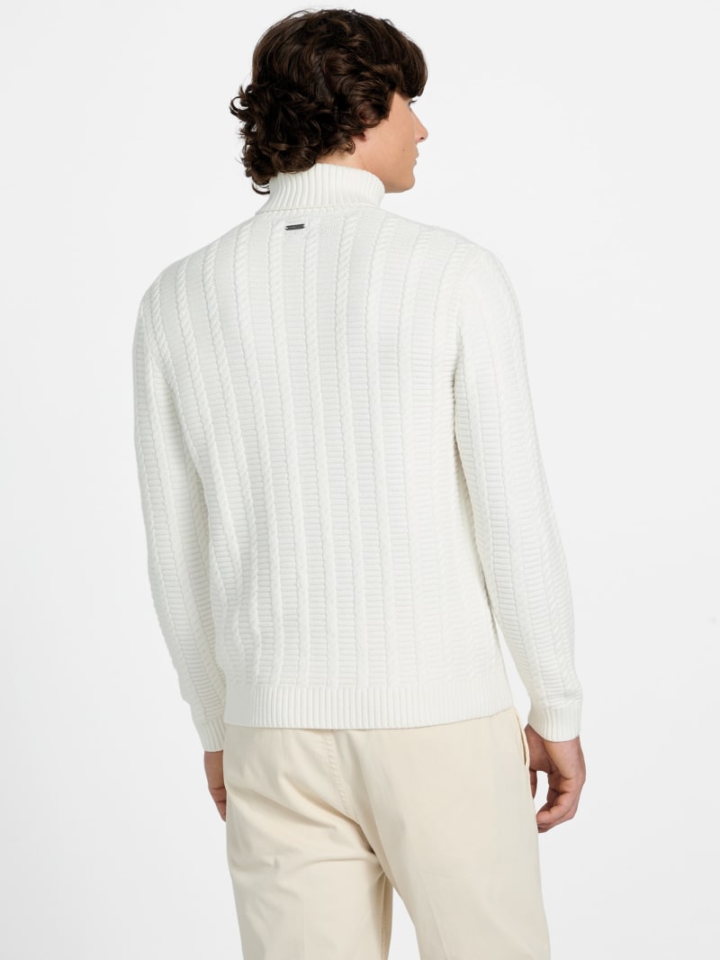 Eco Brandon Cable-Knit Turtleneck Sweater - thumbnail 8