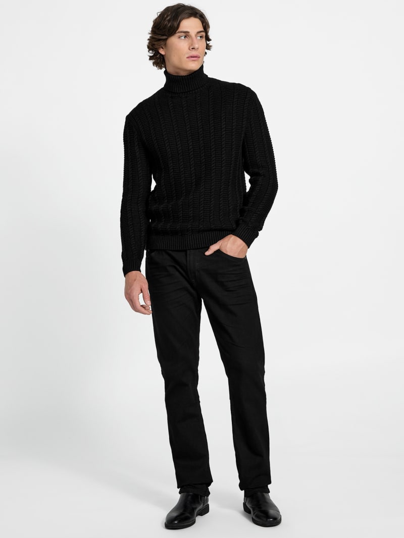 GUESS® Eco Brandon Cable-Knit Turtleneck Sweater