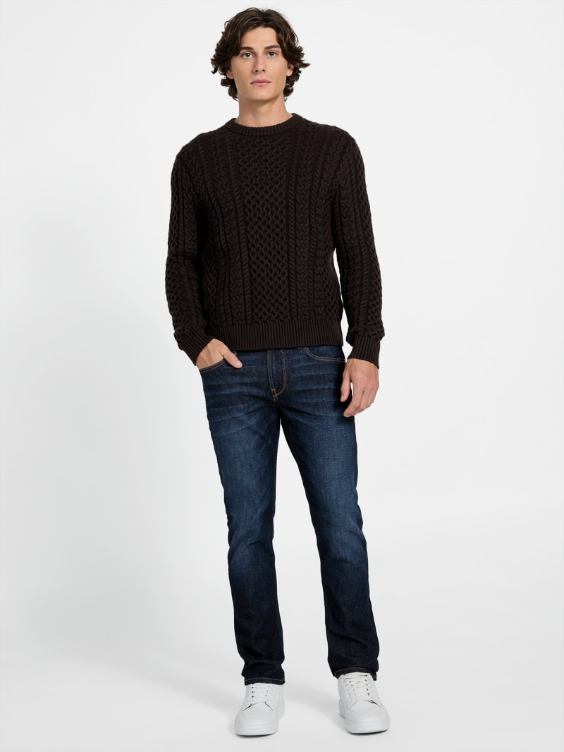 Eco Nathan Mixed Cable-Knit Sweater