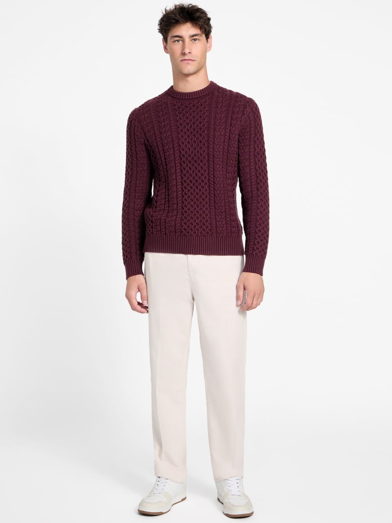 Eco Nathan Mixed Cable-Knit Sweater - thumbnail 6
