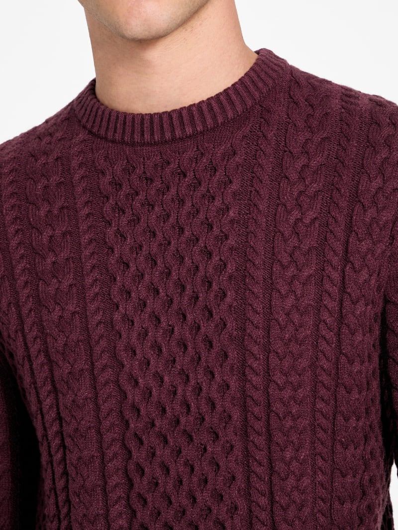 Eco Nathan Mixed Cable-Knit Sweater - thumbnail 7