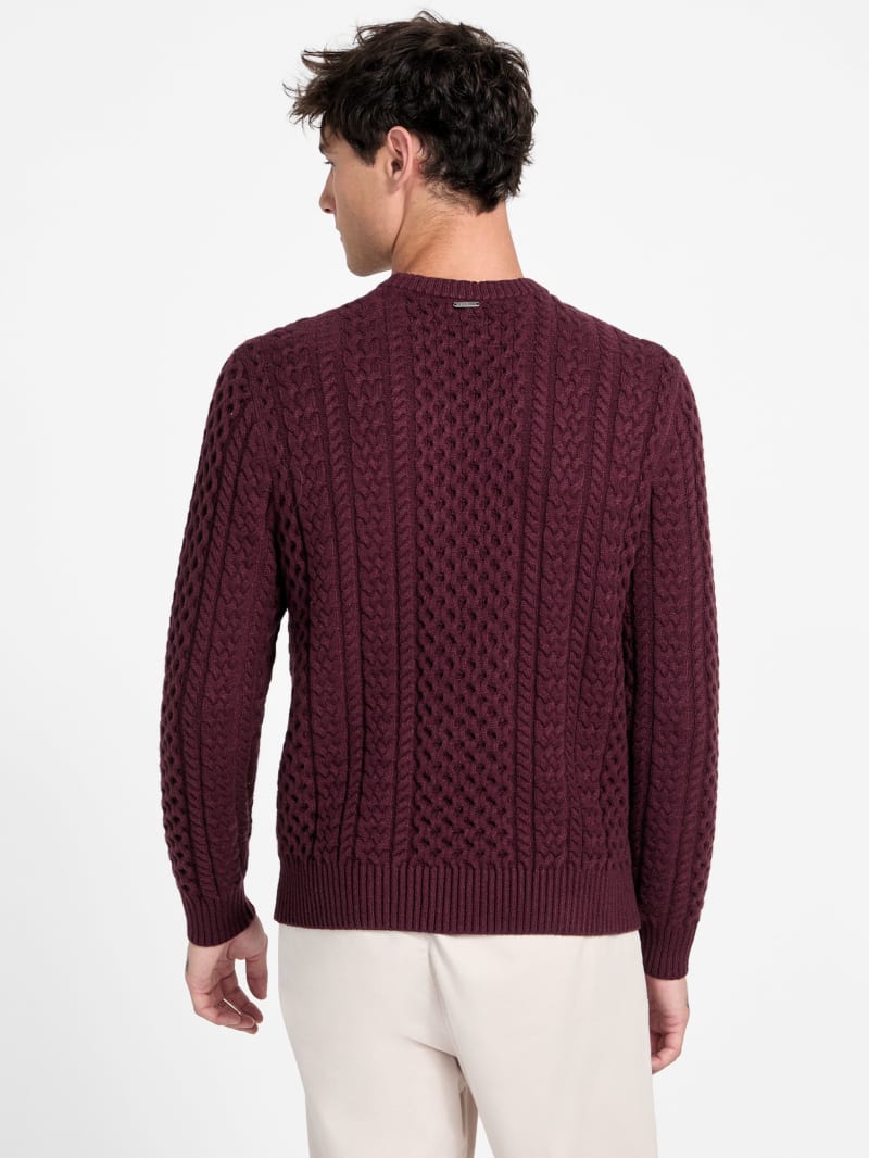Eco Nathan Mixed Cable-Knit Sweater - thumbnail 8