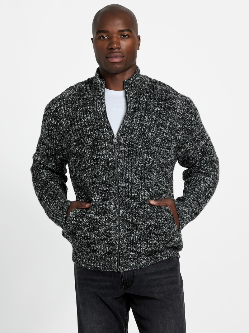 Austin Slub Zip-Up Cardigan