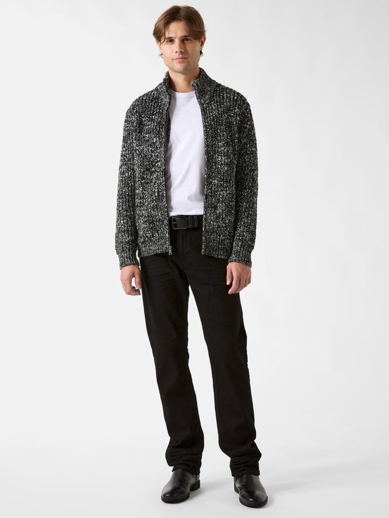 Austin Slub Zip-Up Cardigan - thumbnail 2