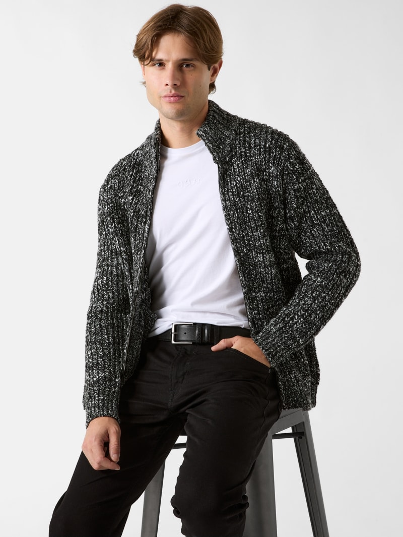 Austin Slub Zip-Up Cardigan - thumbnail 5