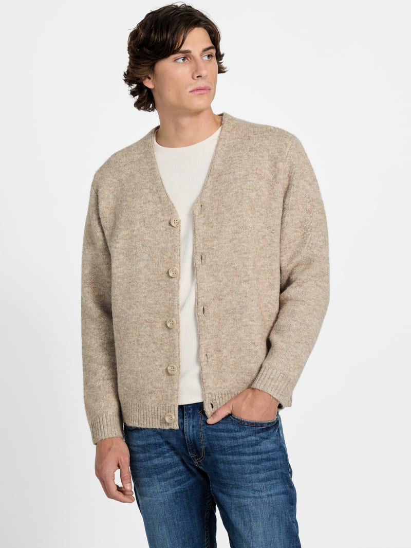 Wool-blend cardigan