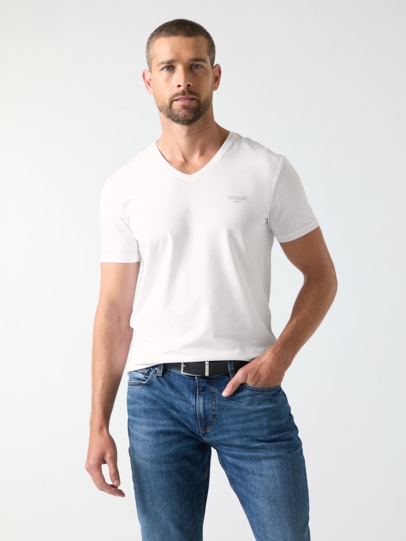 V-neck logo t-shirt