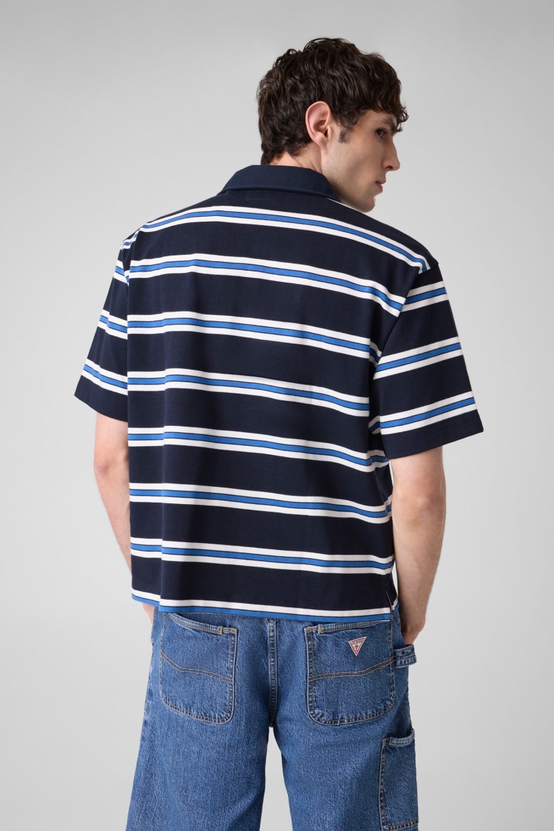 Striped polo t-shirt
