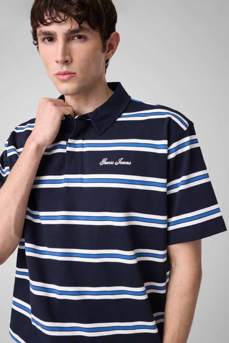 Striped polo t-shirt - thumbnail 4