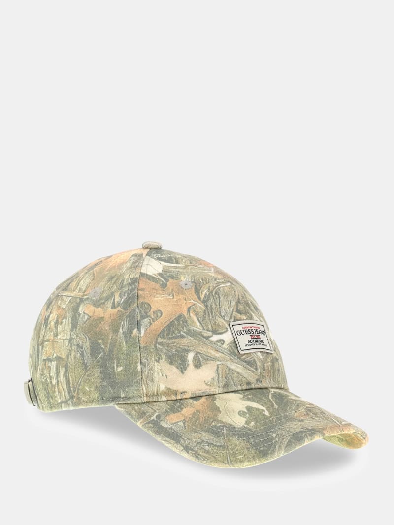 Camo Baseball Cap · Guess