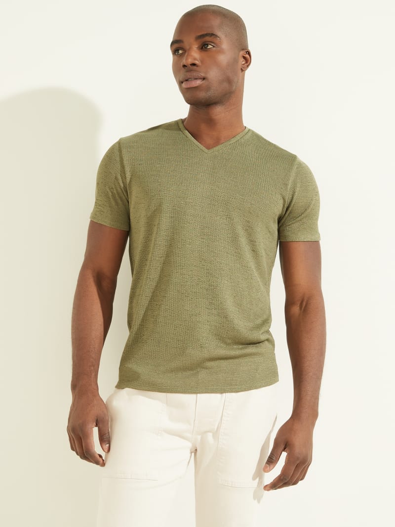 Guess v neck t clearance shirt