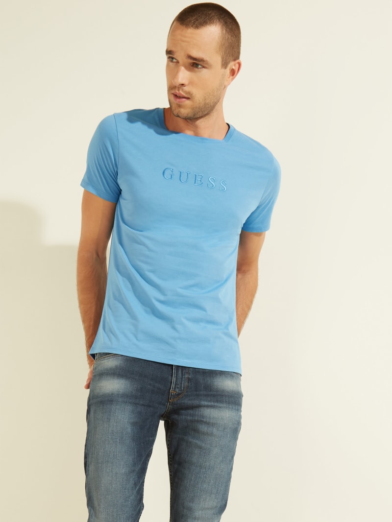 guess plain white t shirt