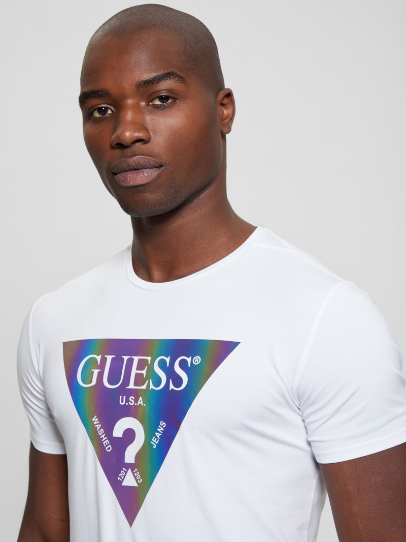 Iridescent Logo Graphic Tee | GUESS