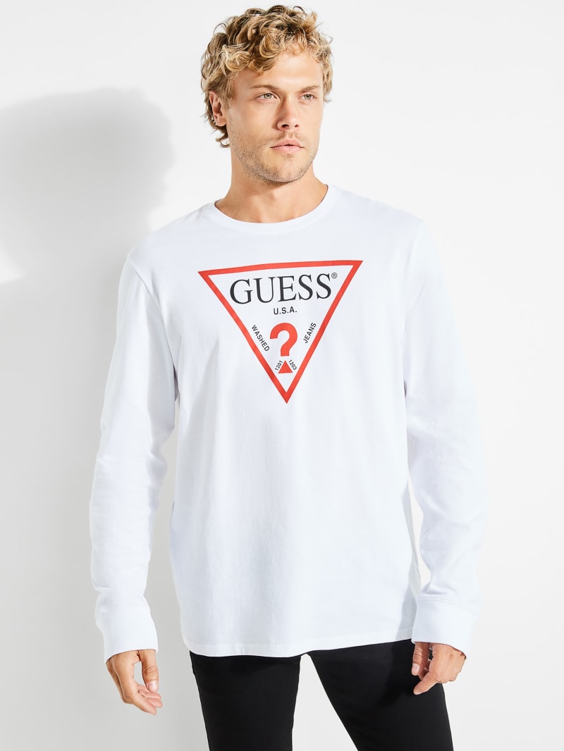 Classic Logo Long Sleeve Tee Guess Canada