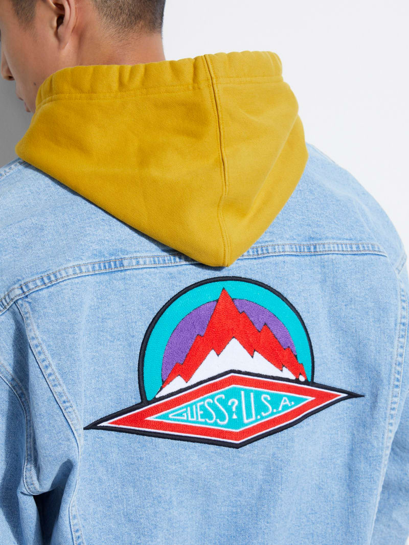 guess denim jacket mens
