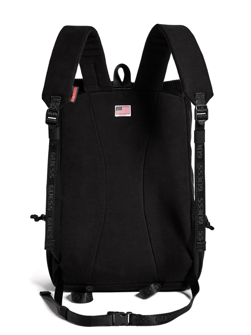 guess black and white backpack