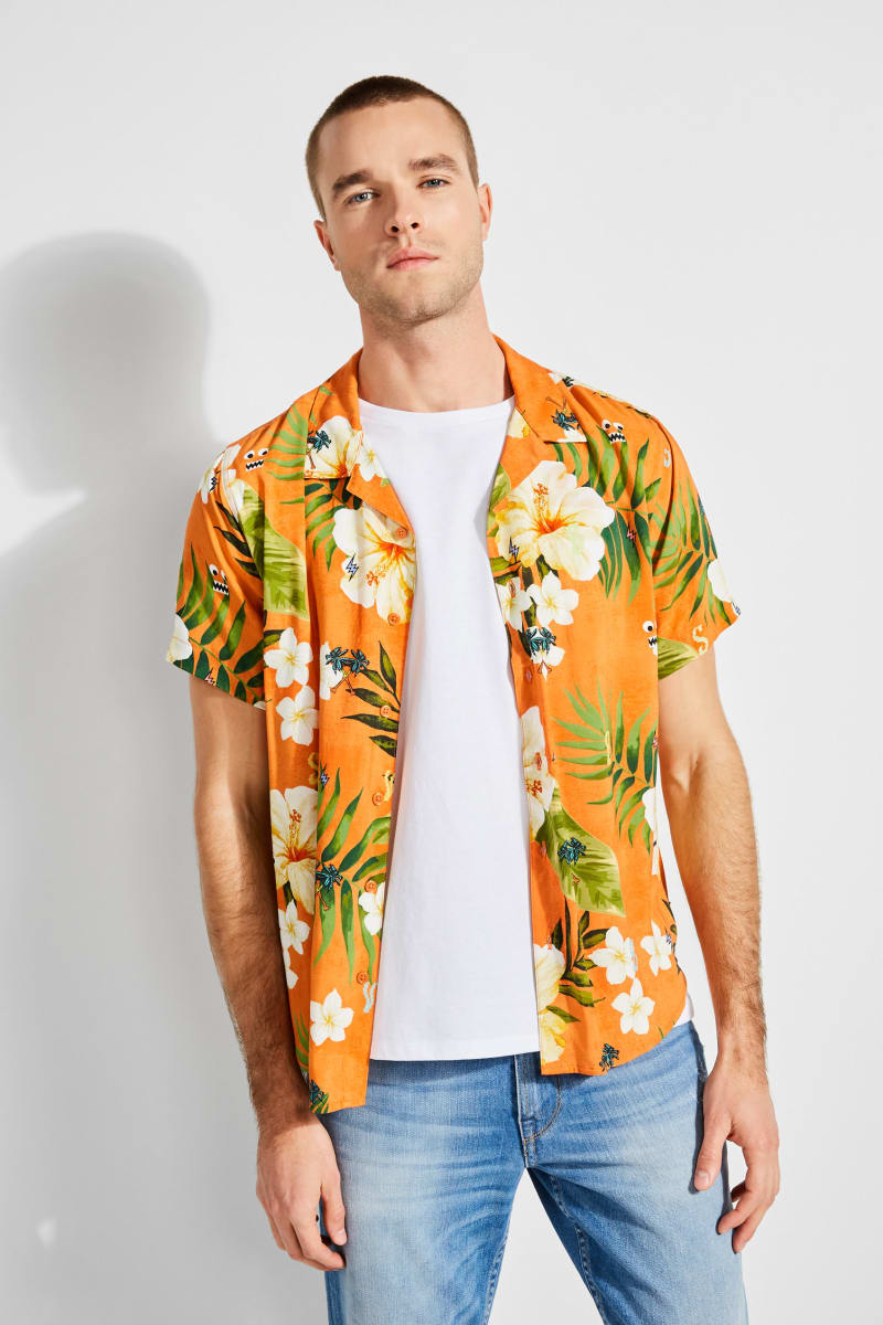 Download GUESS x J Balvin Tropical Print Shirt | GUESS