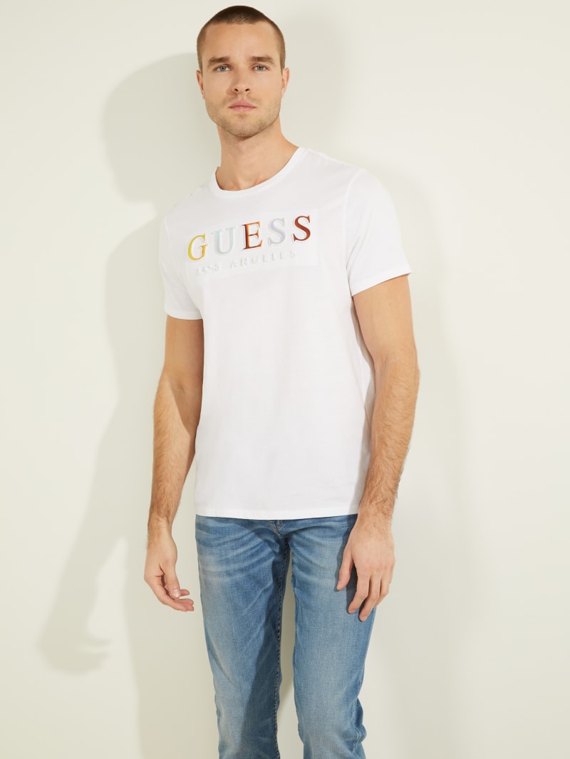 White t shirt guess clearance