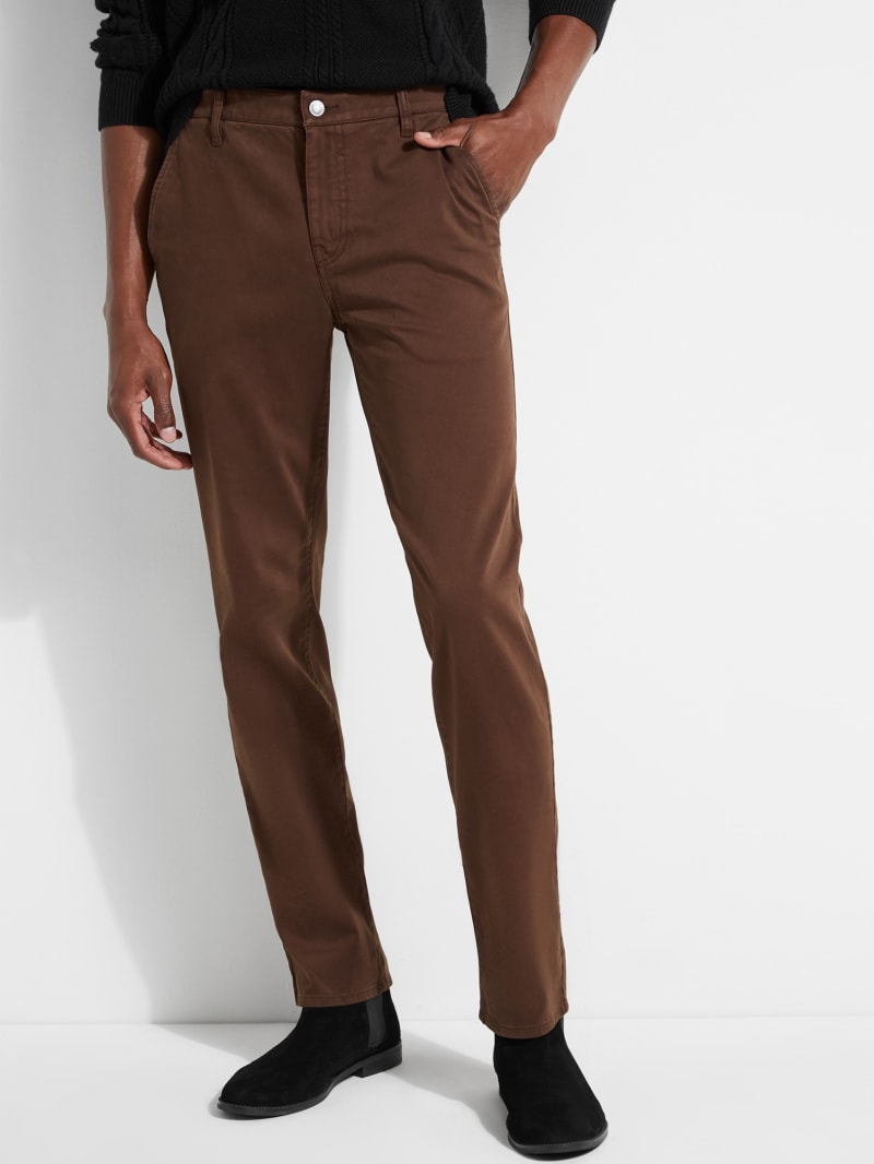 Stretch Twill Tapered Slim Pants | GUESS