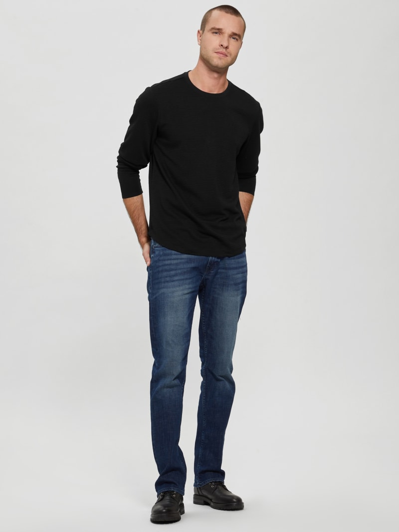 Black long sleeve shirt with jeans new arrivals