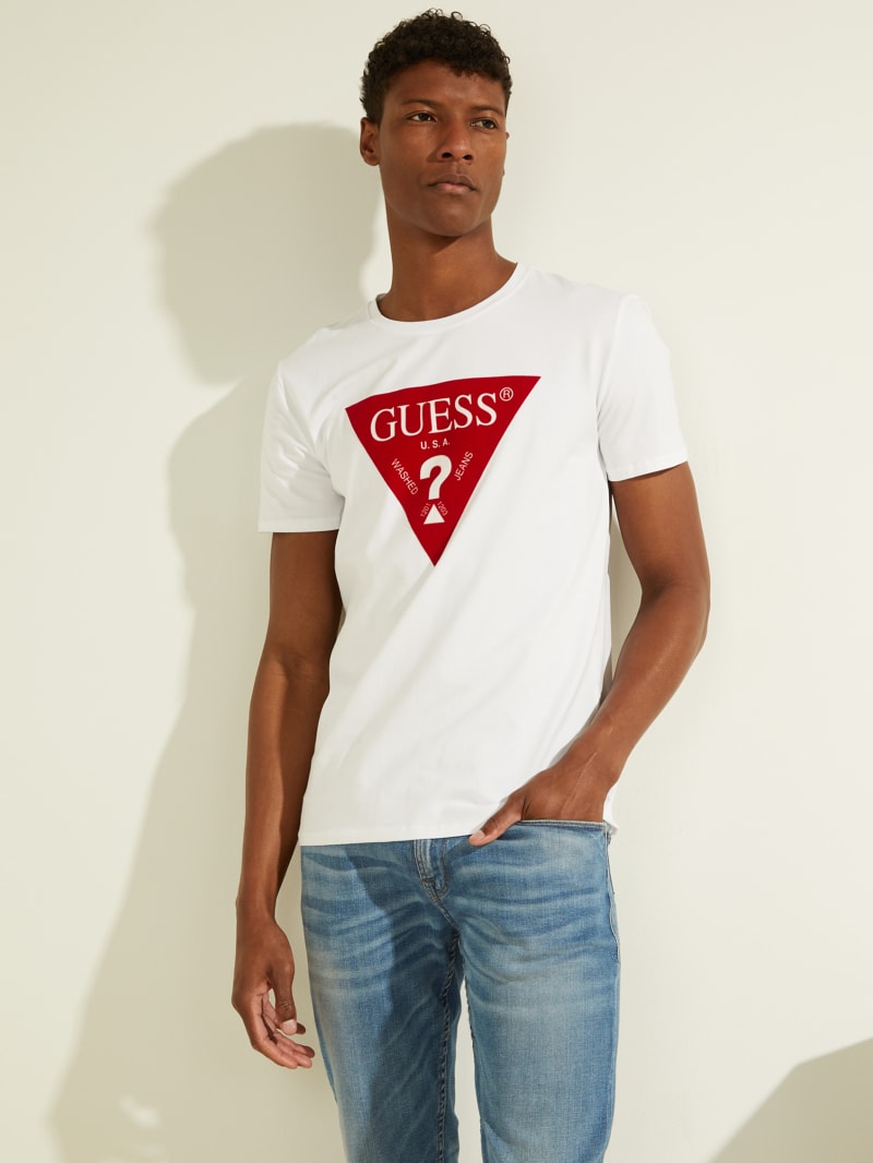 guess red t shirt