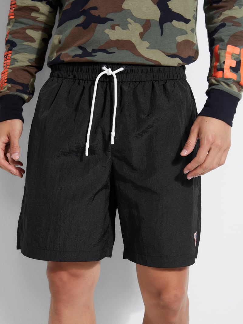 guess neon nylon active shorts