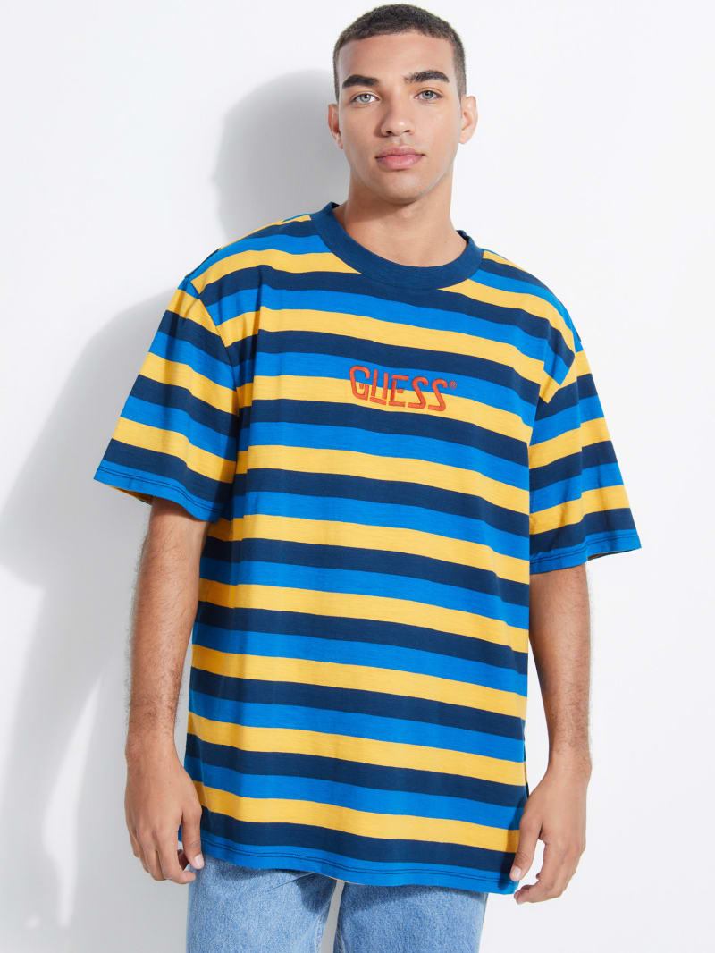 GUESS Originals Striped Logo Tee | GUESS Canada