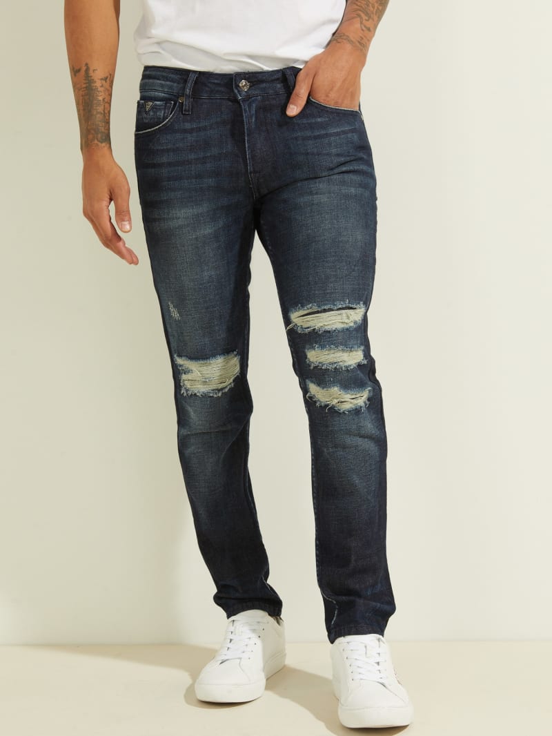 Distressed Skinny Jeans GUESS Canada