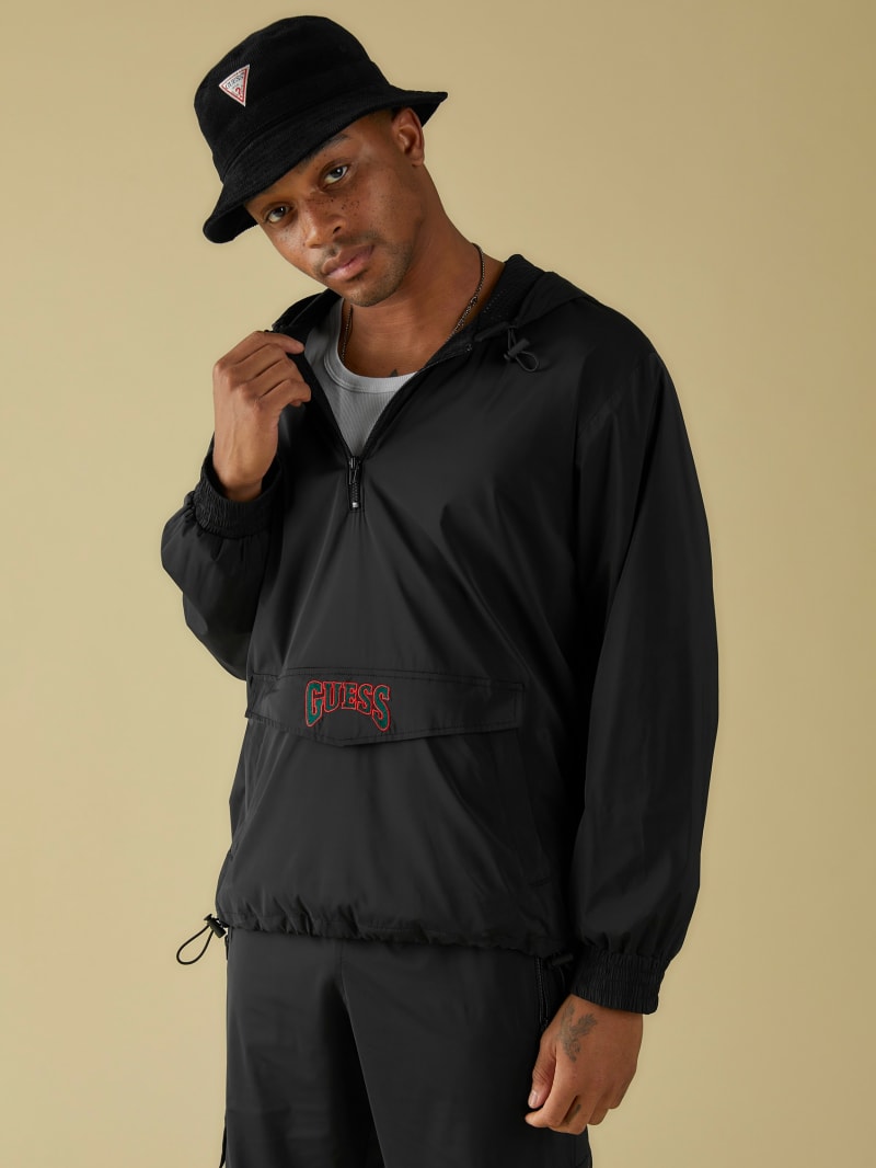 guess college logo crew sweatshirt