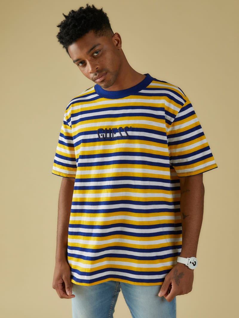 GUESS Originals Embroidered Stripe Tee | GUESS