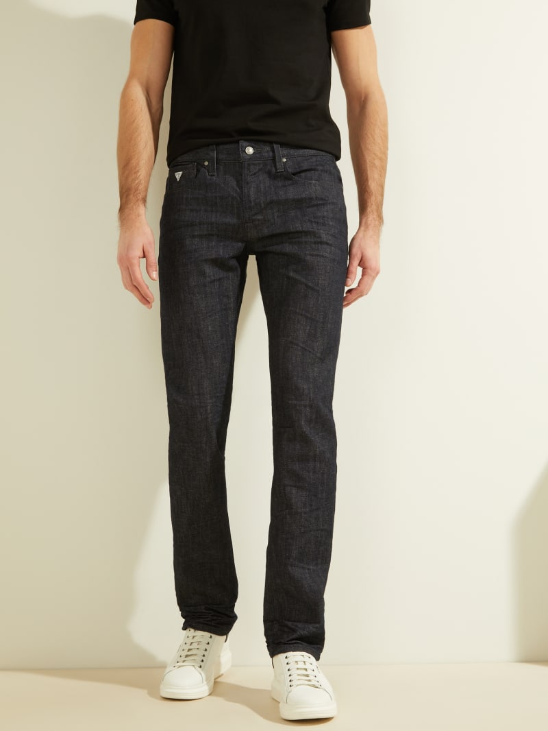 denim slim straight jeans