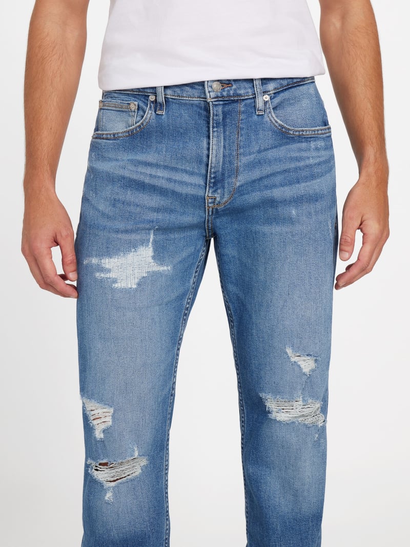 Eco Mason Destroyed Regular-Fit Straight Jeans - thumbnail 3