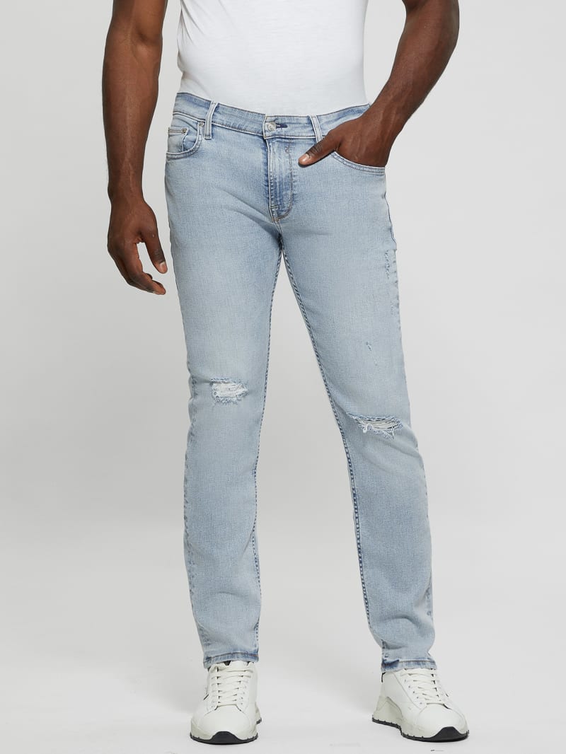 Guess ripped jeans mens online