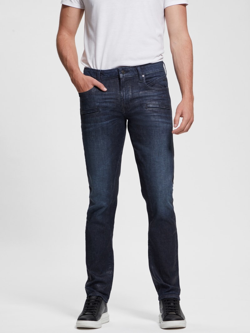 Tapered Zip Pocket Jeans | GUESS