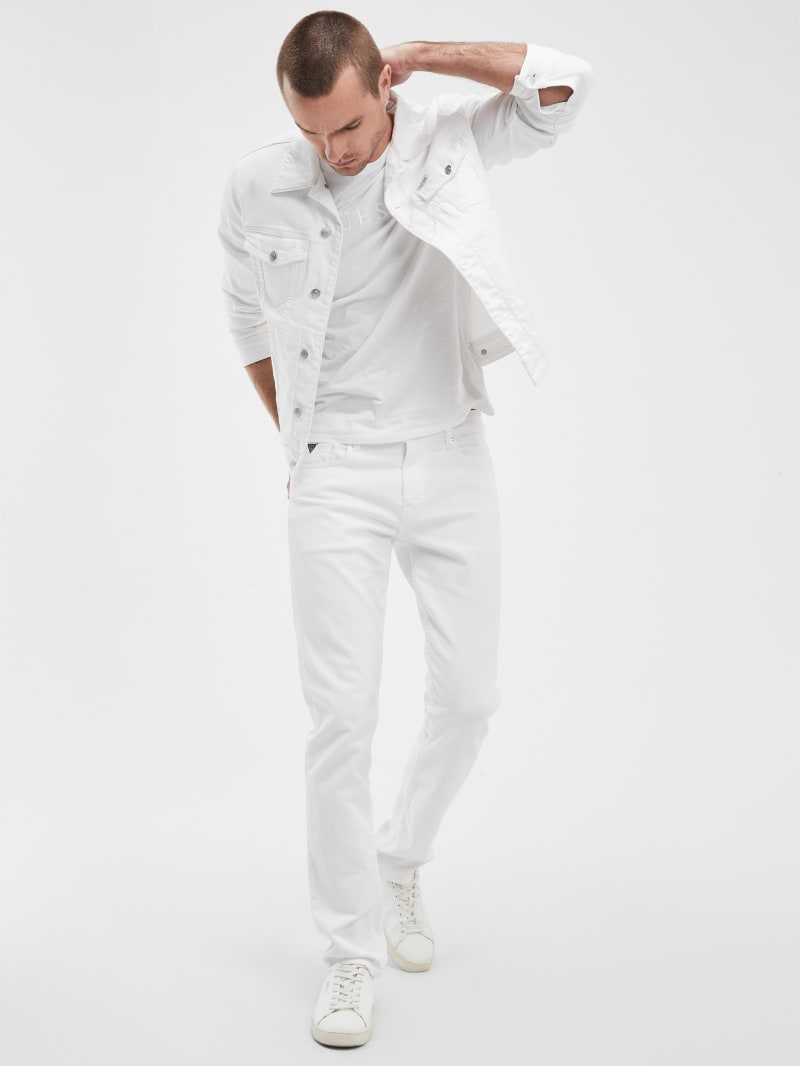White guess jeans mens outlet