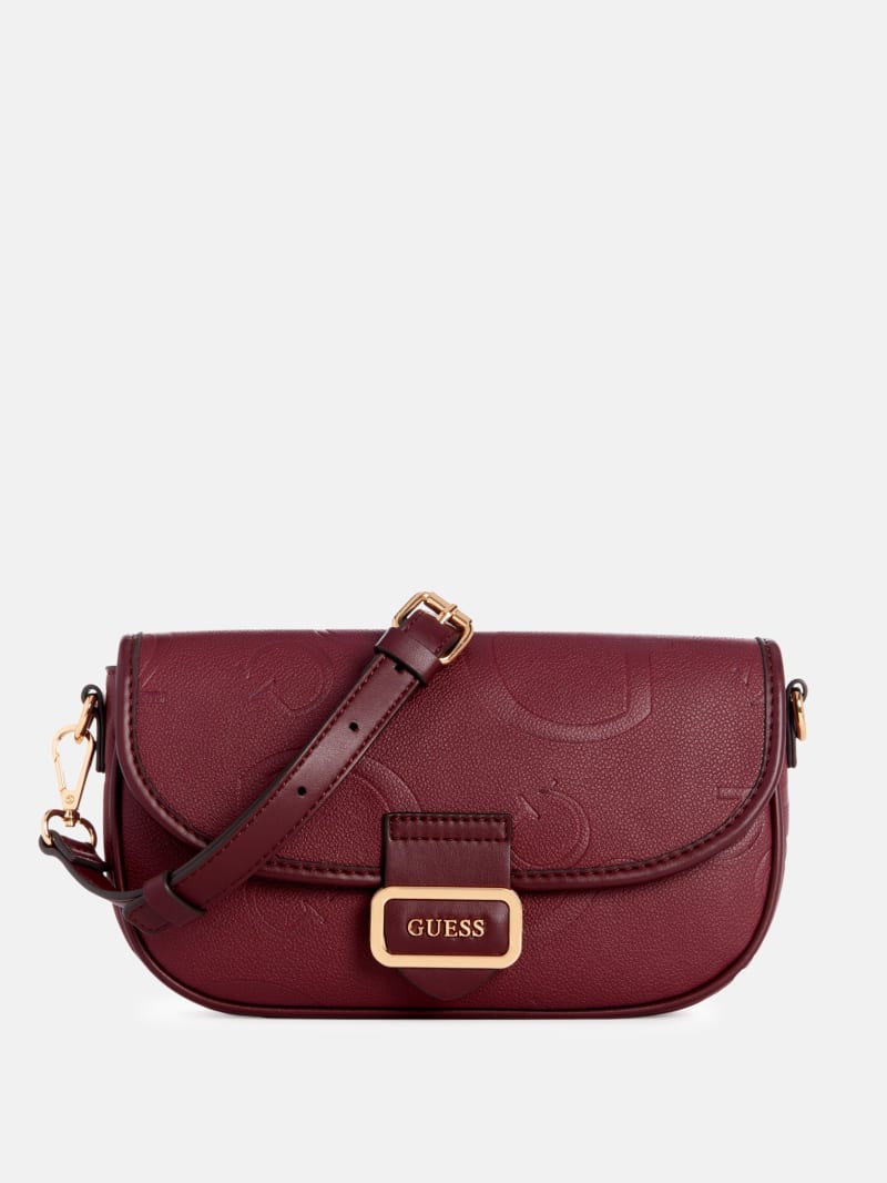 Red guess crossbody purse new arrivals